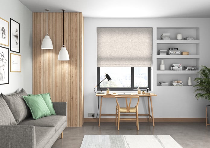 Rya, Natural - Twist&Fit Roman Blind - Image 5